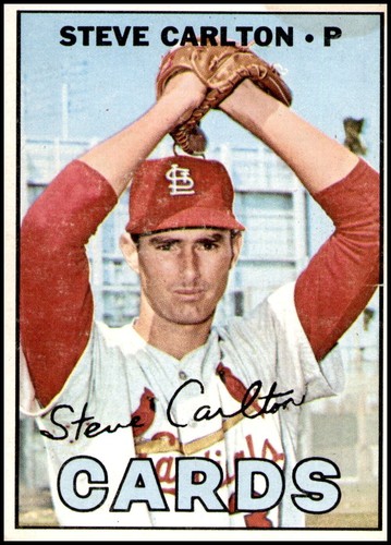 Steve Carlton 1967 Topps Baseball Card #146 Cardinals VG/EX