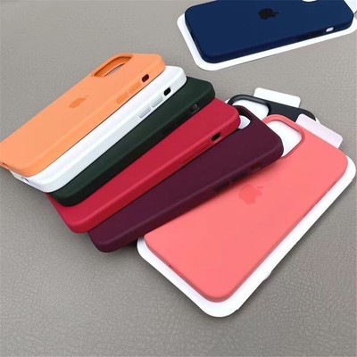 For iPhone 12 mini/12 Pro Original Silicone Case with MagSafe Screen Protector