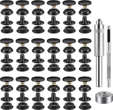 Snap Fastener Kit Tool Snap Button Kit Snaps for Leather Leather 72 Pieces 15MM