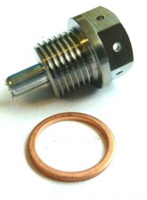 BMW S1000RR 2019-2026 TITANIUM OIL DRAIN SUMP PLUG BOLT MAGNETIC CROSS DRILL