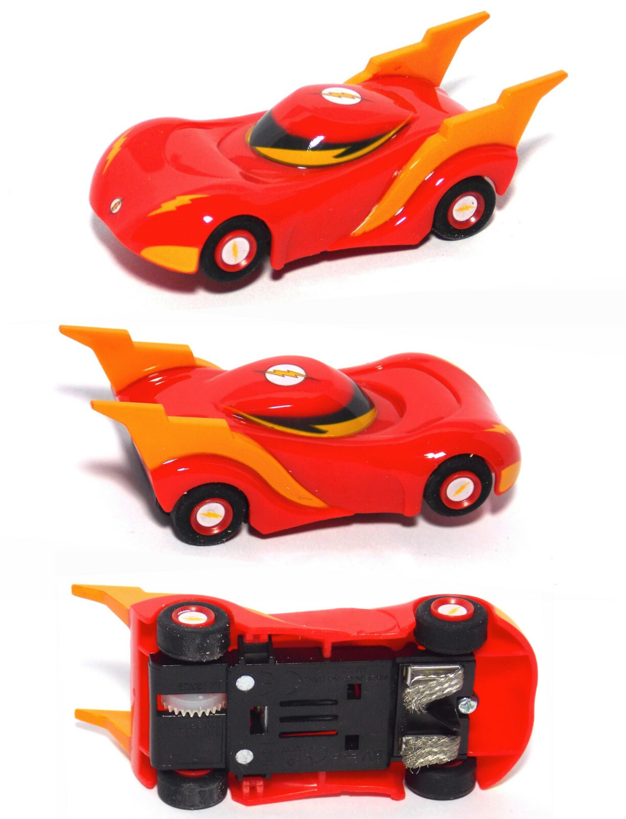2019 Micro Scalextric HO Slot Car 9V The Flash! Runs 'OK' at 15V