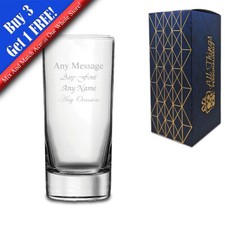 Personalised Engraved Hi Ball Glass Birthday Any Occasion Gift Present 