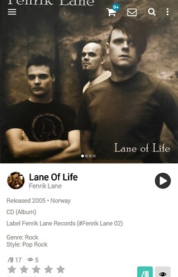 Fenrik Lane ~ Lane of Life CD 2005 Hi-Tech AOR Melodic Yacht Rock WestCoast