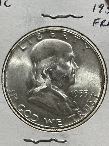 KEY DATE 1955-P 50C Franklin Half Dollar UNC - BU #52029