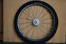 Pair Horse Cart Heavy Duty Bike tires 24"x2.125"/5/8"Axle, 4"Hub w/Roll Bearings