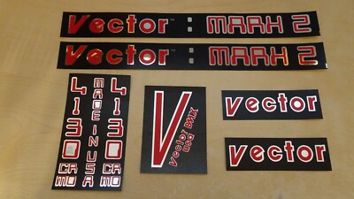 VECTOR MARK 2 BMX FAHRRAD RAHMEN AUFKLEBER / DECALS