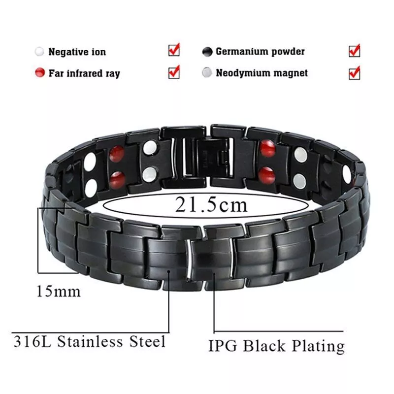 Pulsera adelgazante elemento terapia magnética joyería para hombres para perder peso regalos Foto 4 de 4
