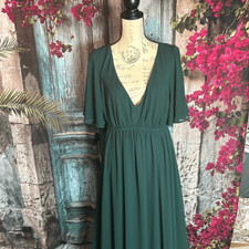 Show Me Your MuMu NWT green formal dress, size 1X, MuMu Weddings