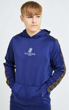 Image of Illusive London Boys Blue Patriot Overhead Hoodie 11-12 Years