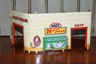 1960's Marx Day & Nite Night Station Service Center Playset Lubritorium Wall