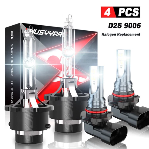 Para Acura TL 2004-2006 Faros HID altos y bajos+luces antiniebla LED 4X Bombillas - Imagen 1 de 20