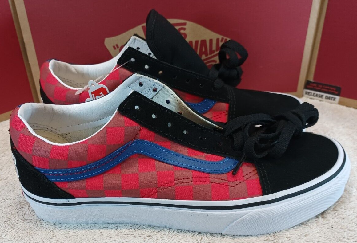 Vans Men's 5.5/Women's 7 Old Skool OTW Rally Red Yellow Checkerboard-VN0A4BV5V3L