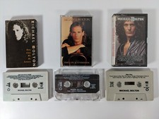 Michael Bolton Cassette Lot of 3 Single, Self Titled  Time Love,  Tenderness