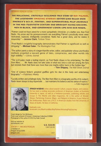 THE MAN FROM MARS by Fred Nadis (2014) SC ~Ray Palmer's Amazing Pulp Journey~ - Foto 2 di 2