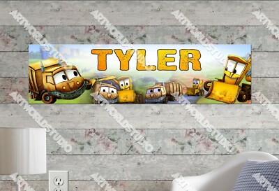 The Stinky and Dirty Show - Personalized Name Poster Customized Birthday Banner 