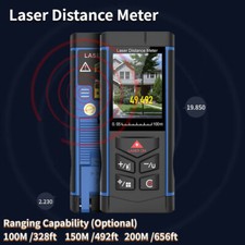 100M-200M Digital Rangefinder Measuring Laser Tape Distance Meter Range Finder