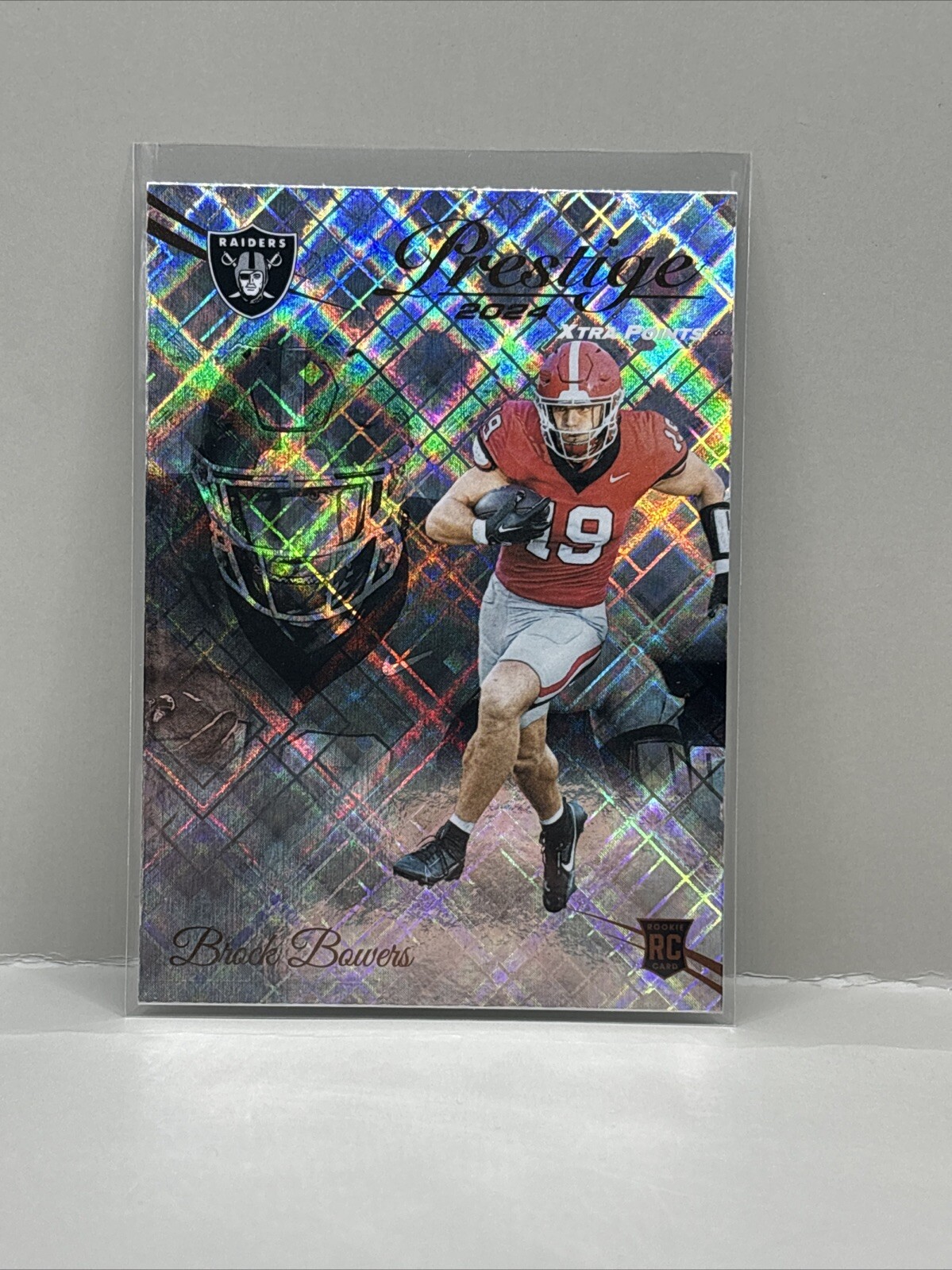 2024 PANINI PRESTIGE BROCK BOWERS XTRA POINTS DIAMOND PARALLEL #305 RC 💎