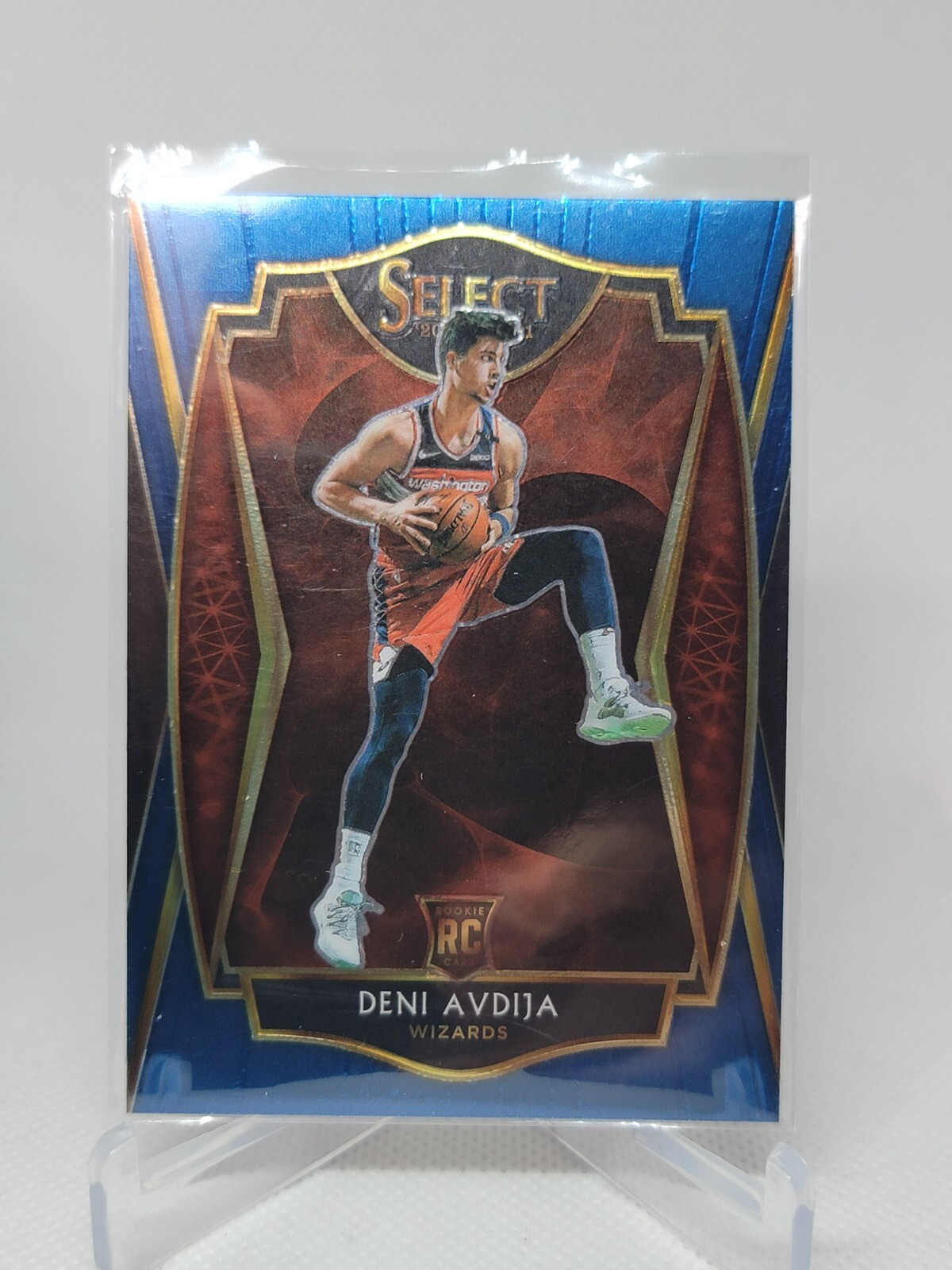 2020-21 Panini Select Deni Avdija Premier Level Blue Rookie RC Card #180 C4C