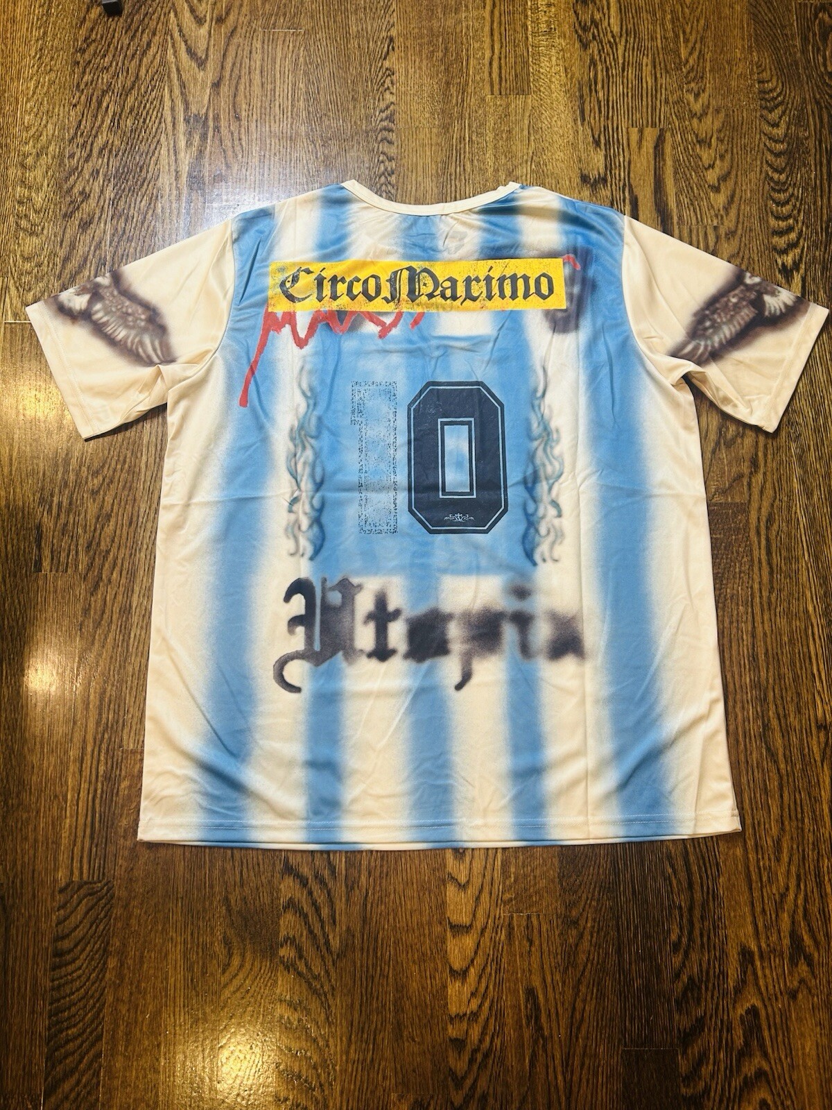 TRAVIS SCOTT Messi ARGENTINA SOCCER Jersey 10 Men’s XL Cactus Jack Rare In Hand
