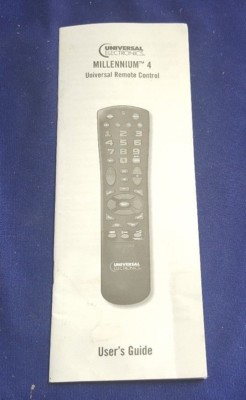 Universal Electronics MILLENNIUM 4 Universal Remote Control Owners Manual