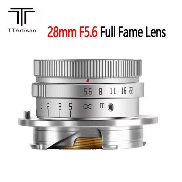 TTArtisan 28mm F5.6 Wide-angle Lens For Leica M-mount Camera+Lens Hood M10 M8 M9 - Image 2 of 4