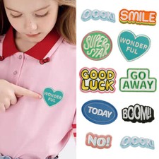 Girls Cute Iron On Patches Embroidered Pretty Appliques for Clothes Jackets Hat