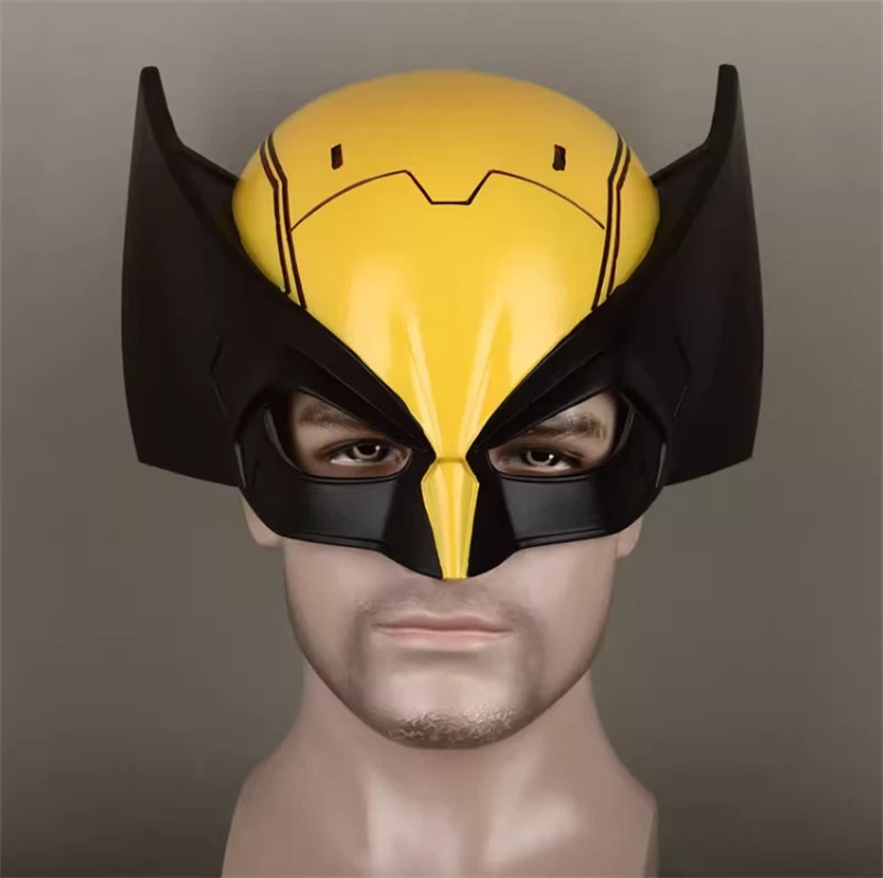 Deadpool 3 Wolverine PVC Half Face Mask Cospaly Helmet Halloween Props Adult Cos - Image 2 of 4