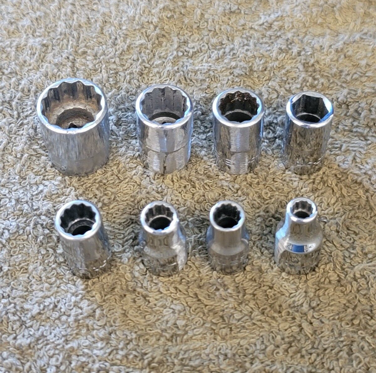 8 Snap-on TMD Socket Set Sae 1/4 8 Snap-on TMD Socket Set Sae 1/4