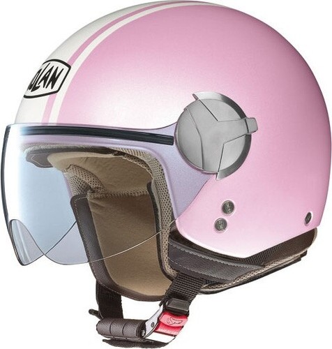 Casco Moto Nolan N20 Traffic Caribe Plus 111 Rosa Perlato Misura XS | eBay