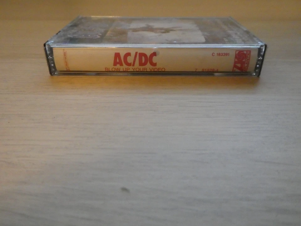 AC/DC Blow Up Your Video Audio Cassette Tape New Sealed 1988 Hard Rock N Roll - Image 4 of 4