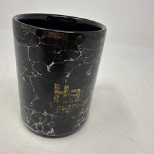 Vintage Harrah's Cherokee Casino Souvenir Coffee Mug Black White Made in USA