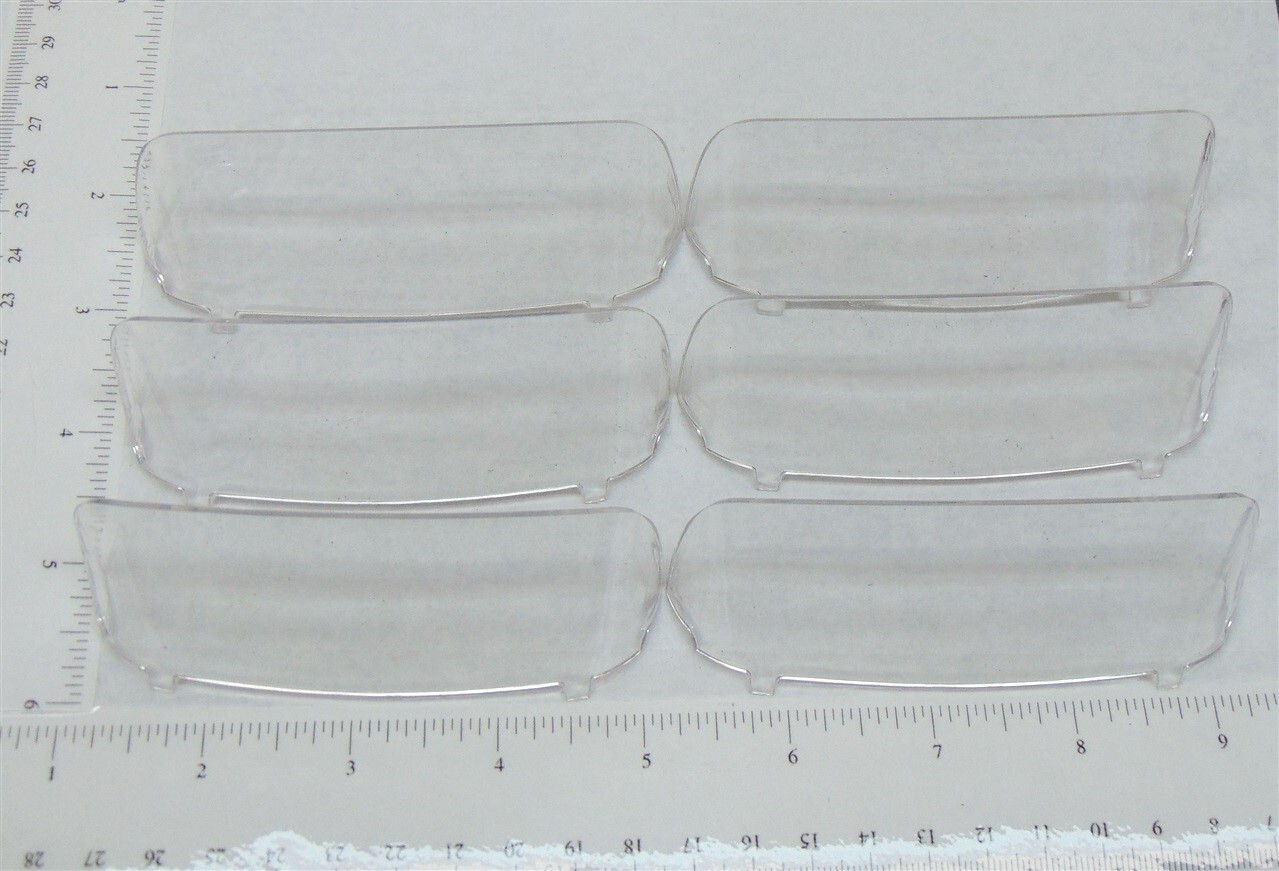 1958-63 Tonka Truck Plastic Windshield Replacement Set of 6 Parts TKP-008-6