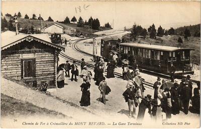 CPA AK Chemin de Fer MONT REVARD Cremaillere Gare TErminus TRAM VAPEUR (977522)