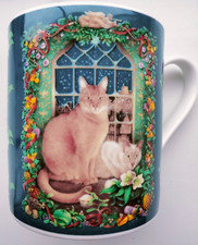Kubek Halcyon Days Chiny, June's Cats at Christmas Fabrycznie nowy nieużywany