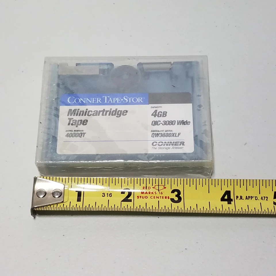 Lot of 3 Conner Tape Stor Data Minicartridge 4000QT QIC-3080 Wide QW3080XLF 4GB - Image 4 of 4