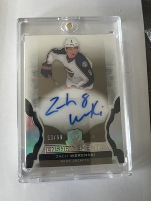 2016-17 The Cup Rookie Signature Materials Zach Werenski #SI-ZW /99 Columbus
