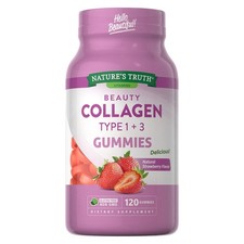 Nature's Truth Collagen Type Gummies Natural Strawberry No artificial Flavor