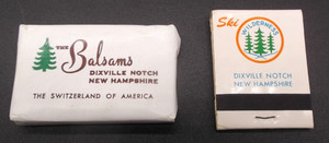 VTG 70s Balsams NH Souvenir Soap Matchbook Dixville Notch Ski Resort Switzerland