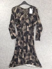 And Other Stories Dress Size Small Fitted Lightweight Chiffon Maxi - Brand New