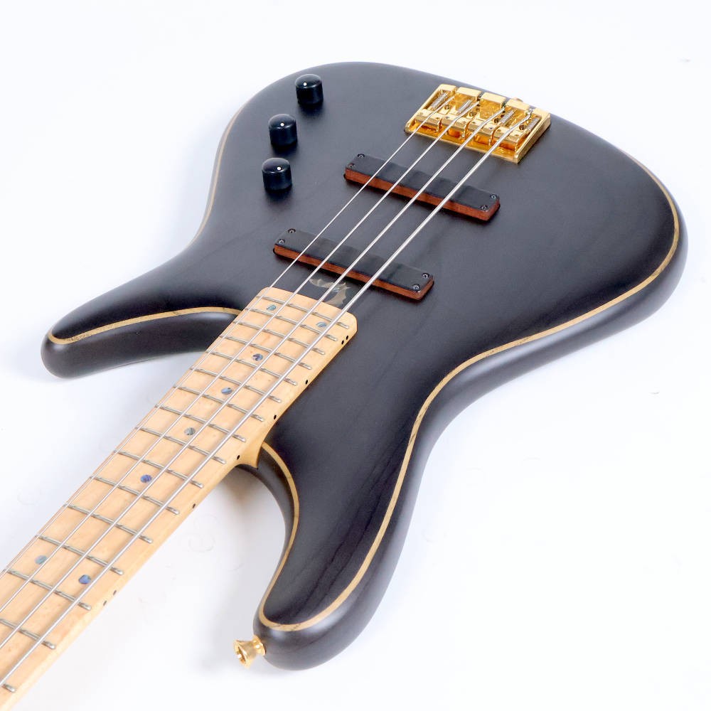 Electric Bass Guitar Sugi NB4M Ash Passive See Thru Black Made in