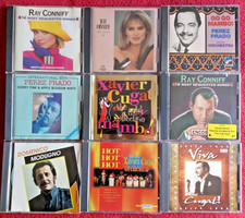 Lot of 9 LATIN Cds:-Ray Conniff, Perez Prado, Xavier Cugat, Domenico Modugno NM