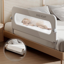 Foldable Toddler Bed Rails - Kids Guard Bumper for Crib Safe Bed Side Rail for T