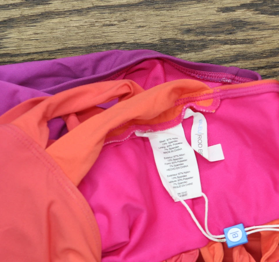 Traje de baño de una pieza Bleu by Rod Beattie Ombree con tiras laterales naranja/púrpura 10 Foto 4 de 4