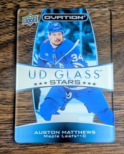 Auston Matthews 2023-24 Upper Deck Ovation - UD Glass Stars #GS-16 Maple Leafs