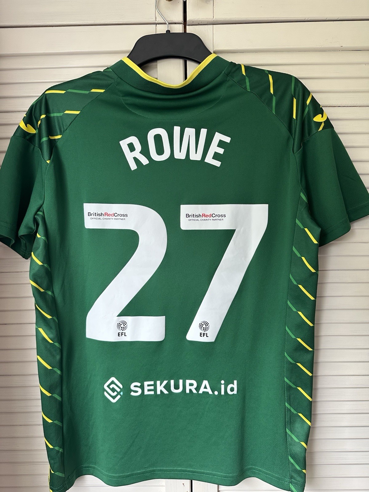 FILA Maglia da trasferta Norwich City ULTRA RARA 2023 24 ROWE 27