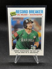 2026 Topps Heritage - Chrome Cal Raleigh - (2025 Record Breaker) - Mariners #231