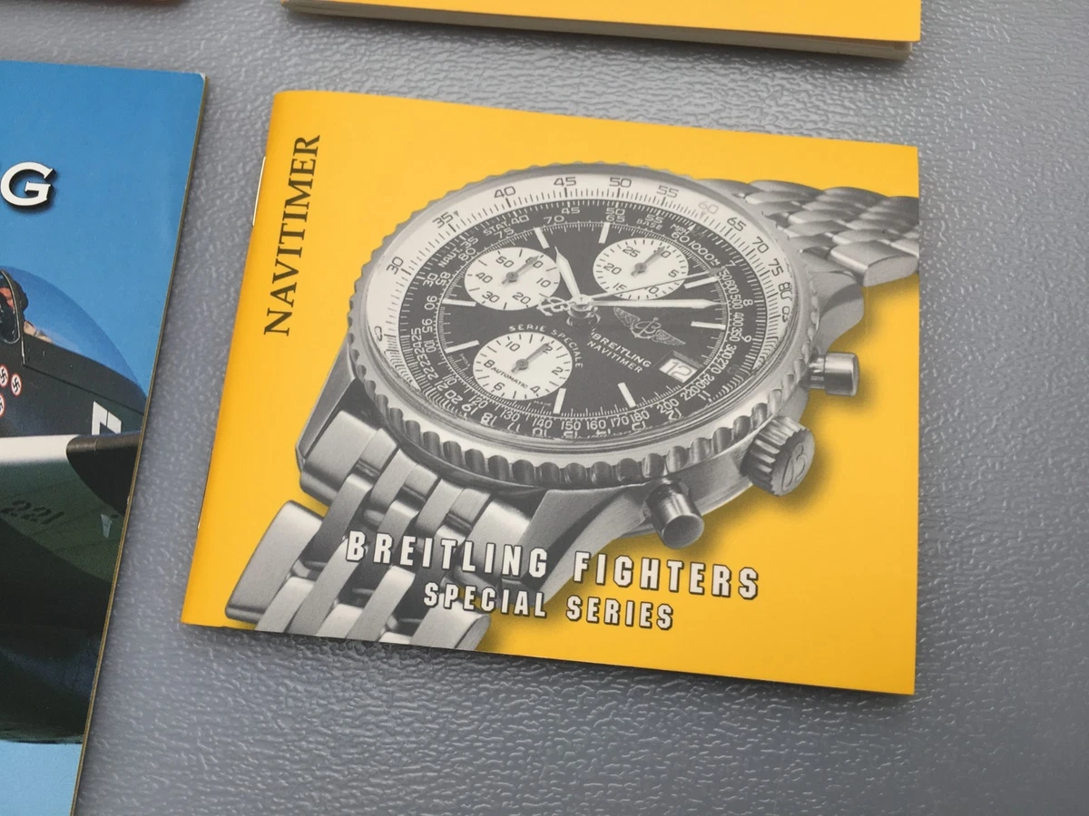 Breitling Navitimer Fighters Edición Especial Instrucciones A13330 Manual Papeles