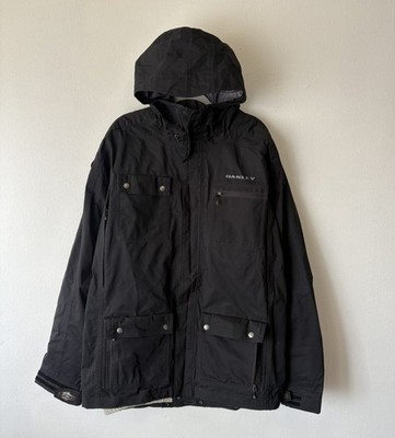 Oakley Technical Snowboard /Ski Jacket Black Men s Size XL Baggy Fit
