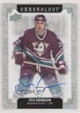 2018 Chronology Franchise History 2019-20 Upper Deck Update Stu Grimson Auto 1pg
