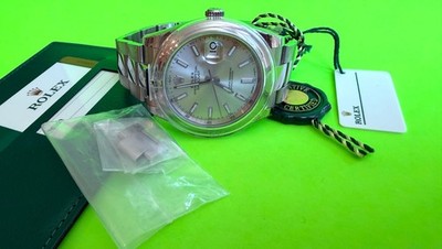 Rolex Datejust 126300 Silver Oyster Bracelet with Silver Bezel 2018